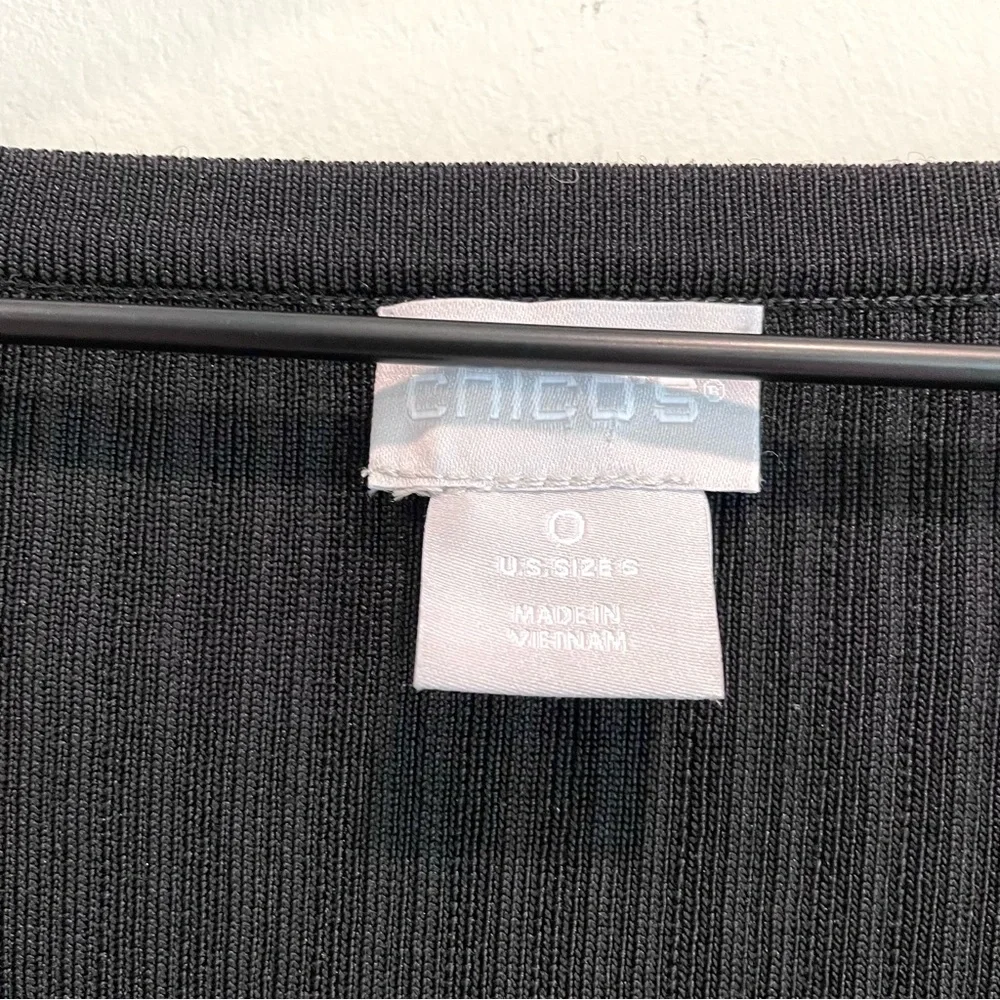Chicos Stretch Ribbed Tank Top - Picture 5 of 9